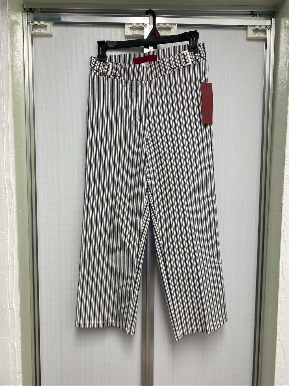 Scarlett Navy and White Vertical Stripe Chinos